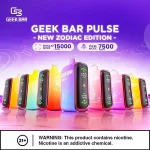 【12種口味】美國大牌Geek Bar Pulse小火箭 15000口一次性電子菸 16ML大容量 雙模式LED屏 長效續航