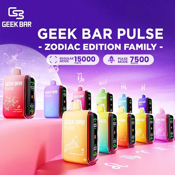 【12種口味】美國大牌Geek Bar Pulse小火箭 15000口一次性電子菸 16ML大容量 雙模式LED屏 長效續航 【12種口味】美國大牌Geek Bar Pulse小火箭 15000口一次性電子菸 16ML大容量 雙模式LED屏 長效續航