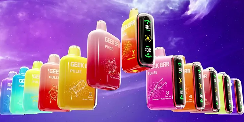 【12種口味】美國大牌Geek Bar Pulse小火箭 15000口一次性電子菸 16ML大容量 雙模式LED屏 長效續航