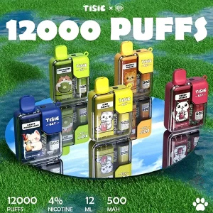 【10種新口味】 TISIC 貓咪電子菸 萌寵潮流設計 拋棄式電子煙12,000口 超長續航​ 台灣現貨