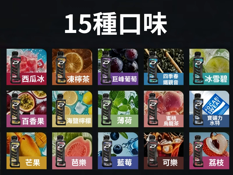 【15種口味】冰熊卡帶煙彈15000口15ML | ZGAR PROJECT-D電子煙煙彈 可拆卸 磁吸換彈 | 大容量續航電子菸設備