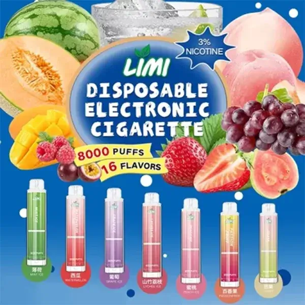 【11種口味】LIMI 8000口辣妹發光棒 拋棄式電子煙|8000口超長續航+炫酷發光|可充電 正品現貨 【11種口味】LIMI 8000口辣妹發光棒 拋棄式電子煙|8000口超長續航+炫酷發光|可充電 正品現貨