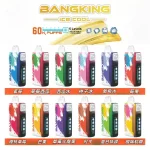 【12種口味】Bang King 60000口一次性電子煙|5檔調節涼度 極致冰爽超長續航體驗 王嘉爾同款 台灣現貨