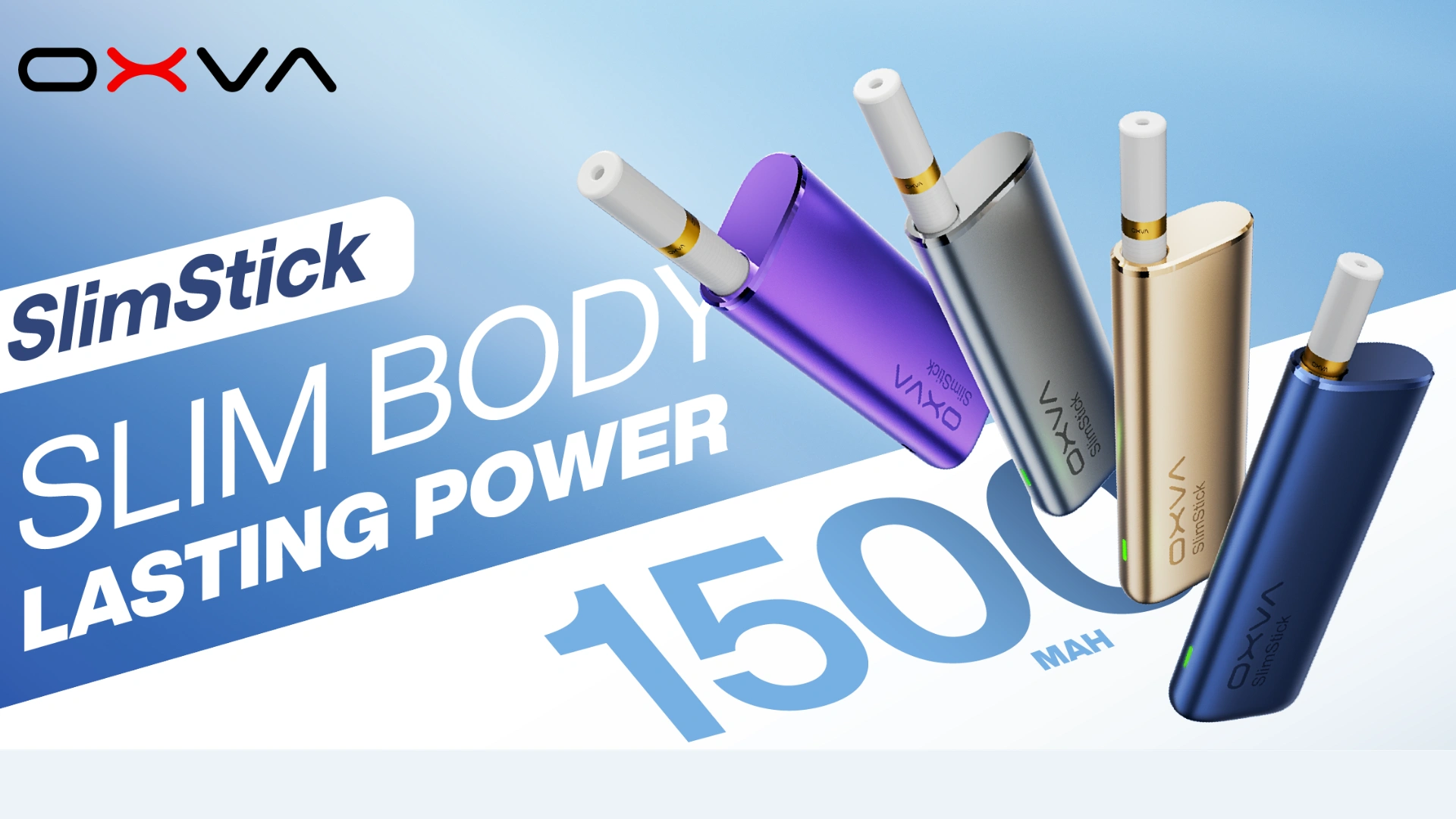 OXVA SLIMSTICK纖細棒 預注油主機套裝 _ 1500mAh強勁續航