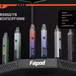 Fitpod X Slyeek 3斯萊克三代注油式電子煙套裝_可調瓦數小煙-碳纖版主機 20W 850mAh 注油空倉系統
