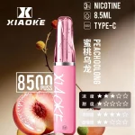 【蜜桃烏龍】XIAOKE梟客拋棄式電子煙8500口-口紅款