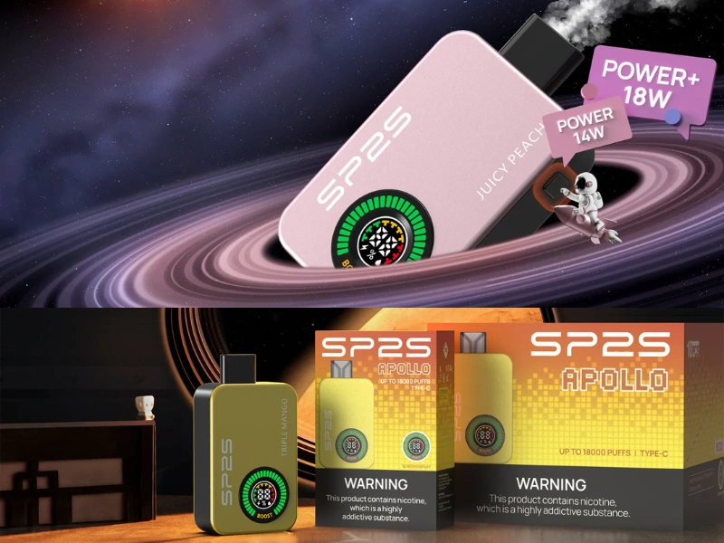 【10種口味】SP2S Apollo 12000口一次性電子菸|雙模式無煙科技 Mesh網狀線圈 極致續航 台灣正品現貨