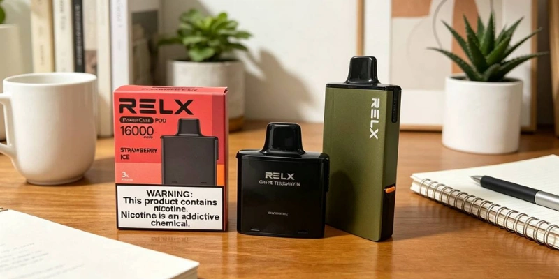 RELX悅刻PowerCase16000口拋棄式煙彈與專用X-BOX主機-產品實拍圖